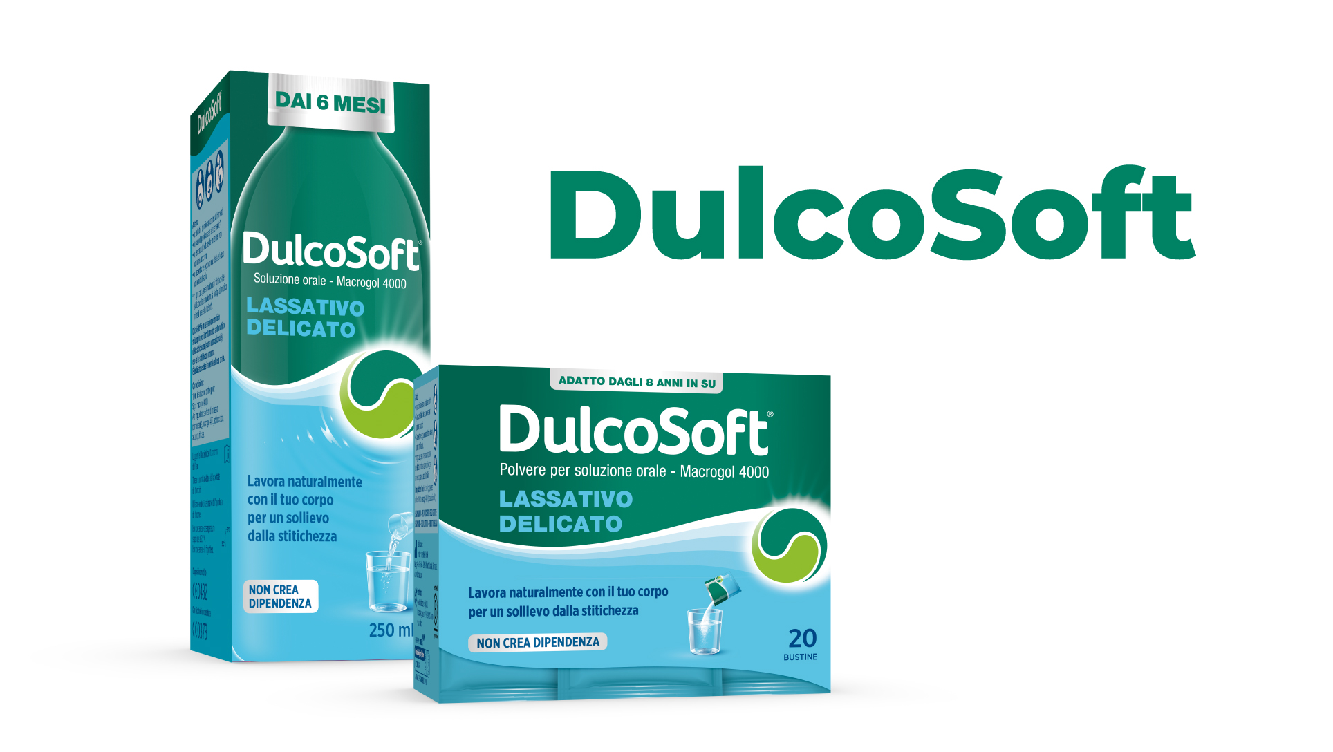 Prodotti DulcoSoft bustine e soluzione